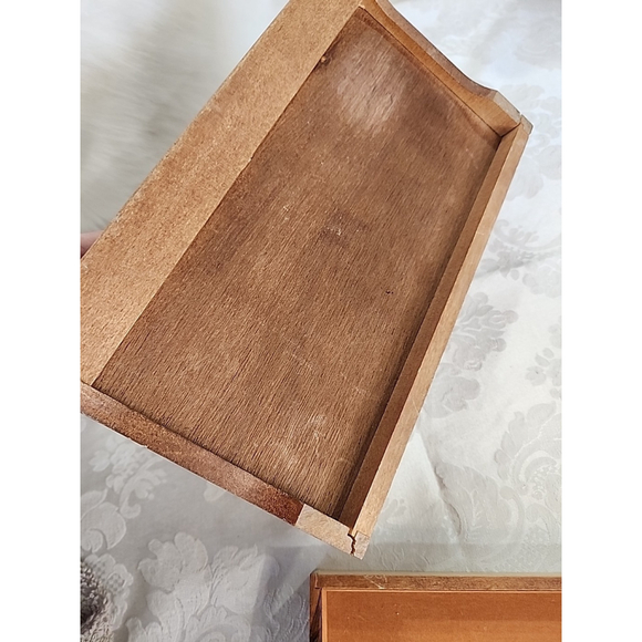 Solid Oak Men's Dresser Desk Valet Storage Decor 11" X 6.5" X 4.5" - Picture 7 of 15